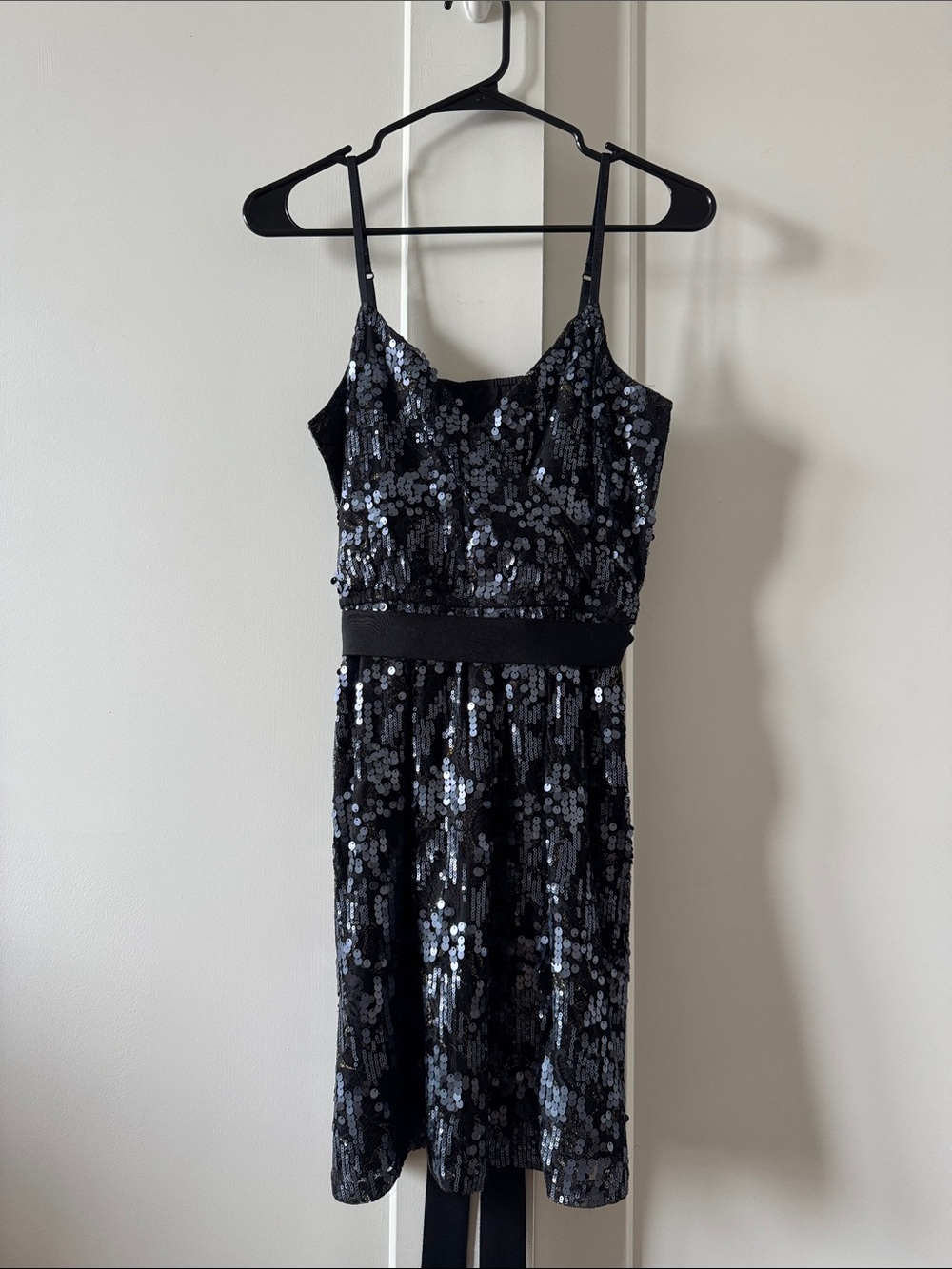 Sequin Spaghetti-Strap Party Dress